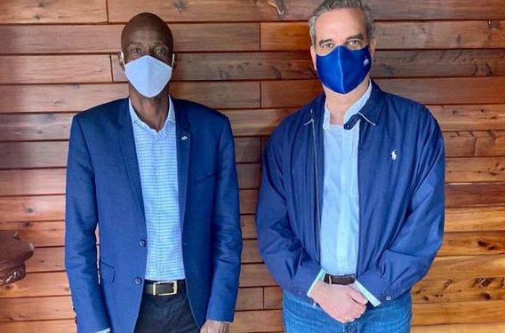 Abinader se reunió con Jovenel Moise, presidente de Haití