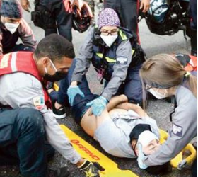 Voluntarios ayudan en emergencias de calles de Caracas