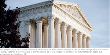 Trump tendrá que entregar declaraciones de impuestos