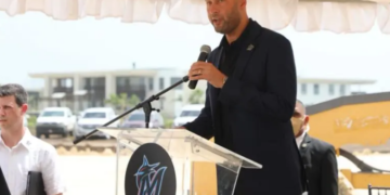 Abinader encabeza el inicio de construcción de una academia propia de los Marlins