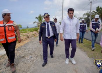 Nuestro director, General de Brigada, Minoru Matsunaga P. N, acompañó este sábado al ministro de Turismo, David Collado en la supervisión de los trabajos de construcción del Malecón de Santo Domingo Este y en la remodelacion de la Duarte con París.