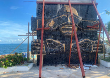 Avanza la restauración del monumento a los Héroes del 30 de Mayo